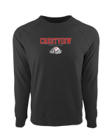 Crestview HS Track & Field Block - Crewneck Sweatshirt