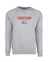 Crestview HS Track & Field Block - Crewneck Sweatshirt