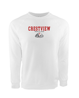 Crestview HS Track & Field Block - Crewneck Sweatshirt