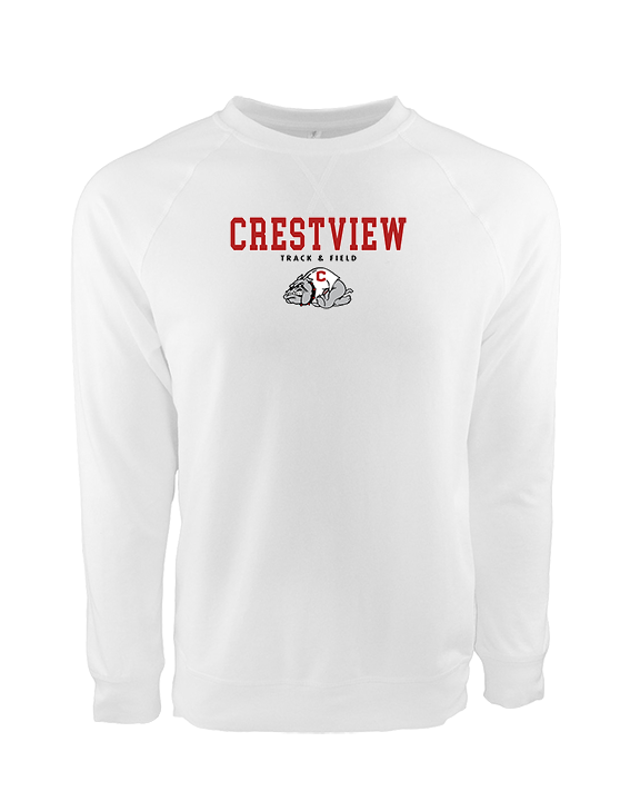 Crestview HS Track & Field Block - Crewneck Sweatshirt