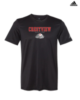 Crestview HS Track & Field Block - Mens Adidas Performance Shirt