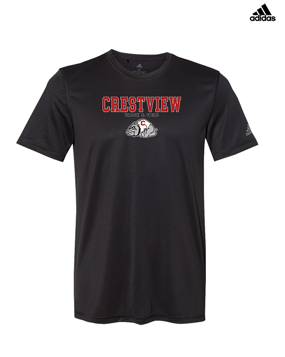 Crestview HS Track & Field Block - Mens Adidas Performance Shirt