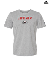 Crestview HS Track & Field Block - Mens Adidas Performance Shirt