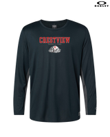 Crestview HS Track & Field Block - Mens Oakley Longsleeve