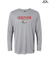 Crestview HS Track & Field Block - Mens Oakley Longsleeve