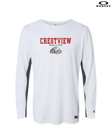 Crestview HS Track & Field Block - Mens Oakley Longsleeve