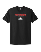 Crestview HS Track & Field Block - Mens Select Cotton T-Shirt