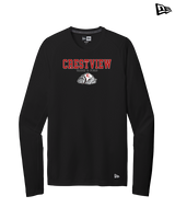 Crestview HS Track & Field Block - New Era Performance Long Sleeve