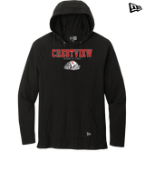 Crestview HS Track & Field Block - New Era Tri-Blend Hoodie