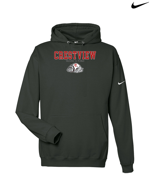Crestview HS Track & Field Block - Nike Club Fleece Hoodie