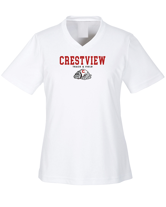 Crestview HS Track & Field Block - Womens Performance Shirt