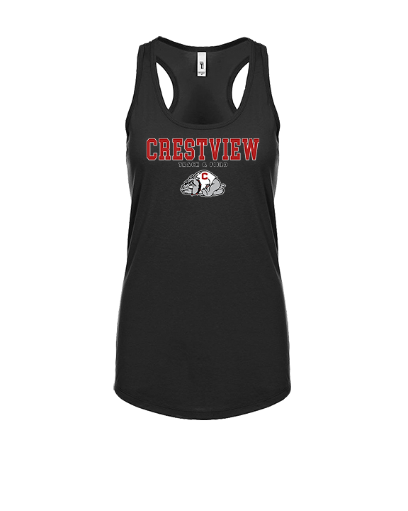 Crestview HS Track & Field Block - Womens Tank Top