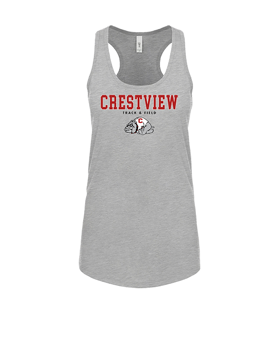 Crestview HS Track & Field Block - Womens Tank Top
