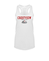 Crestview HS Track & Field Block - Womens Tank Top
