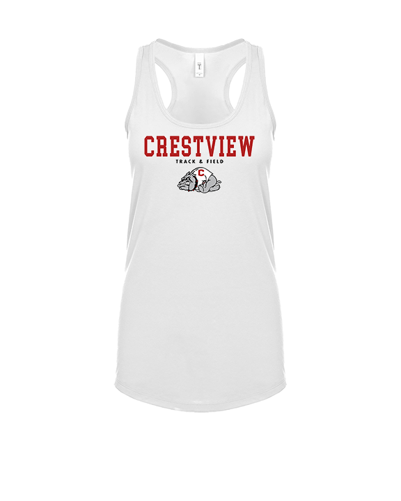 Crestview HS Track & Field Block - Womens Tank Top