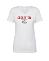 Crestview HS Track & Field Block - Womens Vneck