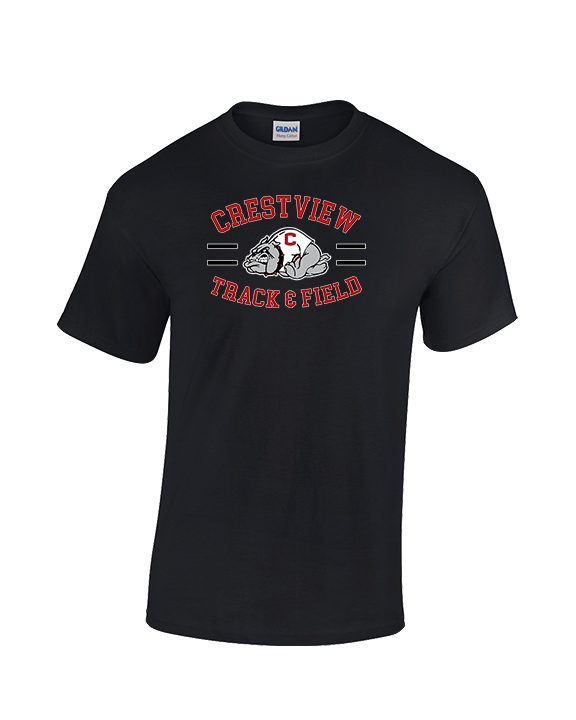 Crestview HS Track & Field Curve - Cotton T-Shirt