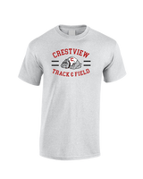 Crestview HS Track & Field Curve - Cotton T-Shirt