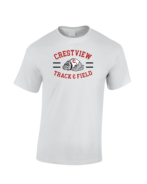 Crestview HS Track & Field Curve - Cotton T-Shirt