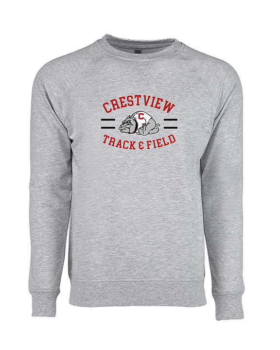 Crestview HS Track & Field Curve - Crewneck Sweatshirt