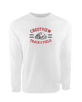 Crestview HS Track & Field Curve - Crewneck Sweatshirt