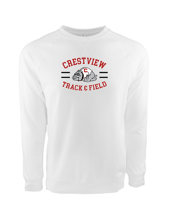 Crestview HS Track & Field Curve - Crewneck Sweatshirt