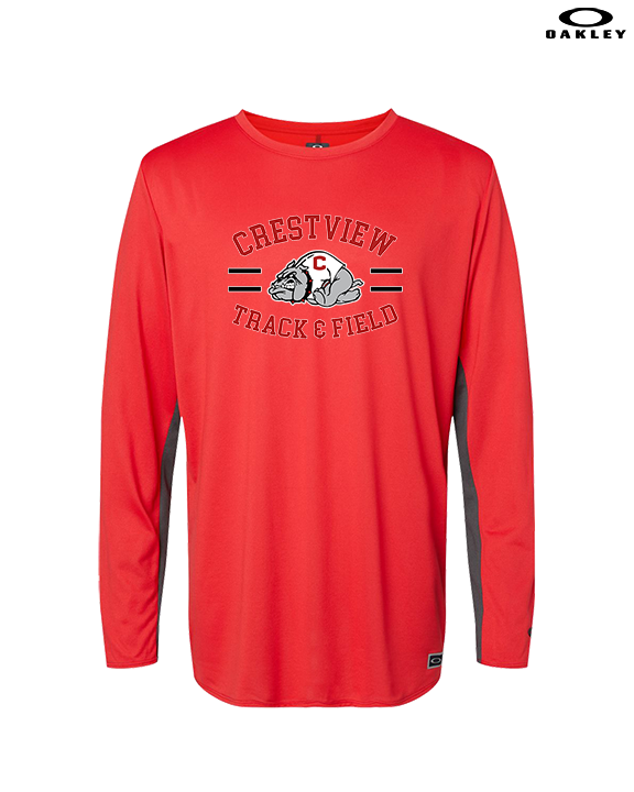 Crestview HS Track & Field Curve - Mens Oakley Longsleeve
