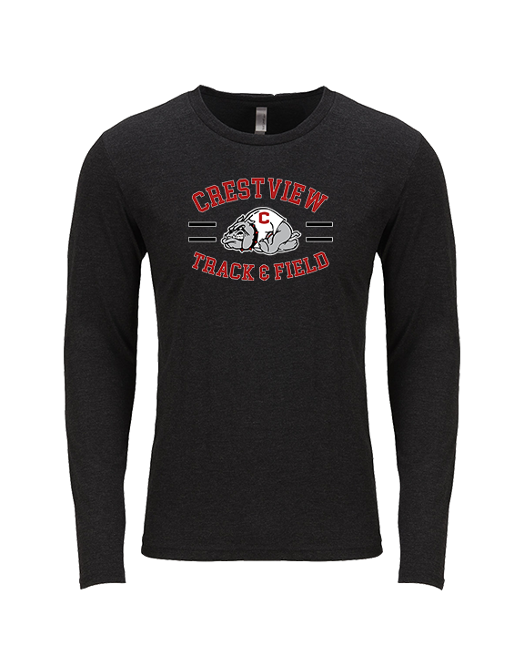 Crestview HS Track & Field Curve - Tri-Blend Long Sleeve