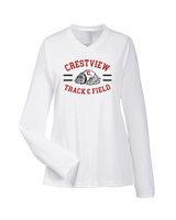Crestview HS Track & Field Curve - Womens Performance Longsleeve