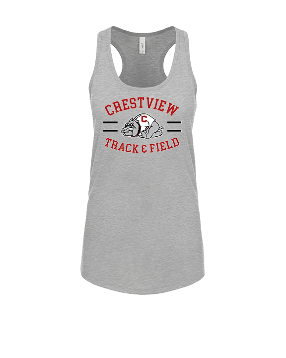 Crestview HS Track & Field Curve - Womens Tank Top