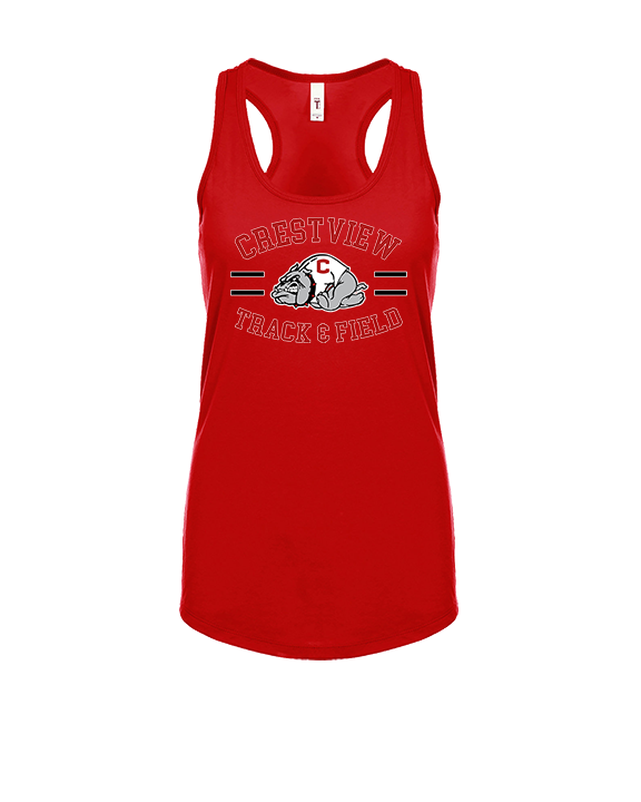 Crestview HS Track & Field Curve - Womens Tank Top