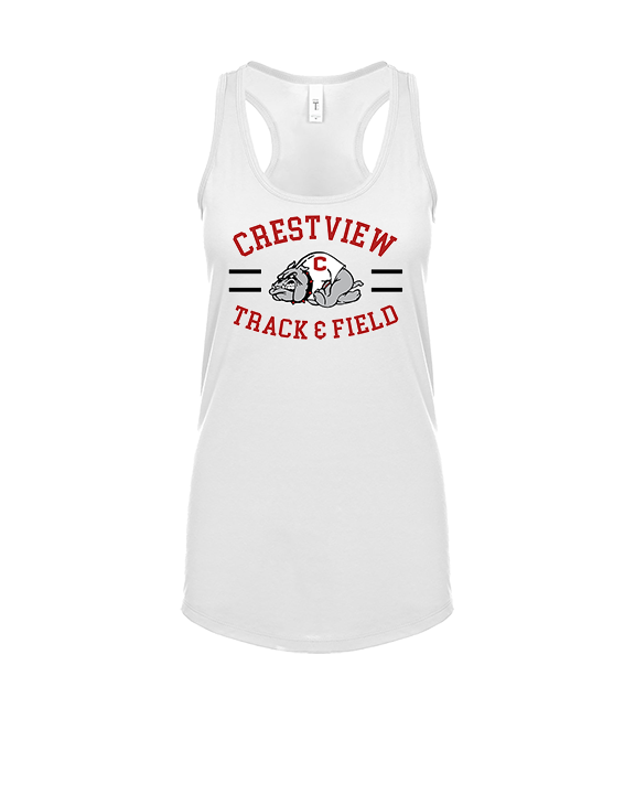 Crestview HS Track & Field Curve - Womens Tank Top