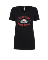 Crestview HS Track & Field Curve - Womens Vneck