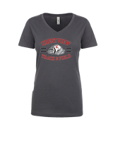 Crestview HS Track & Field Curve - Womens Vneck