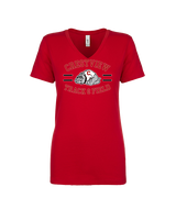 Crestview HS Track & Field Curve - Womens Vneck