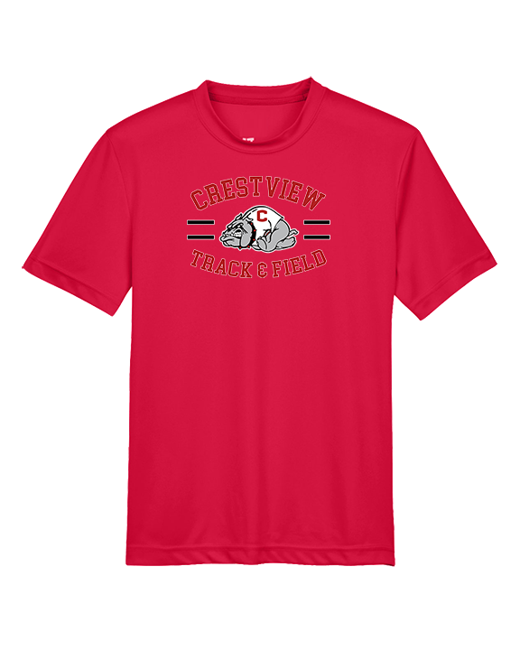 Crestview HS Track & Field Curve - Youth Performance Shirt