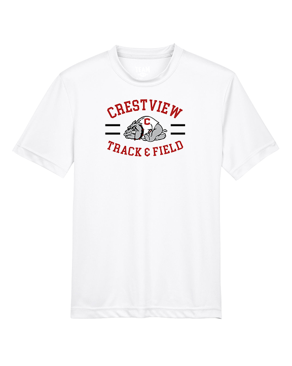 Crestview HS Track & Field Curve - Youth Performance Shirt