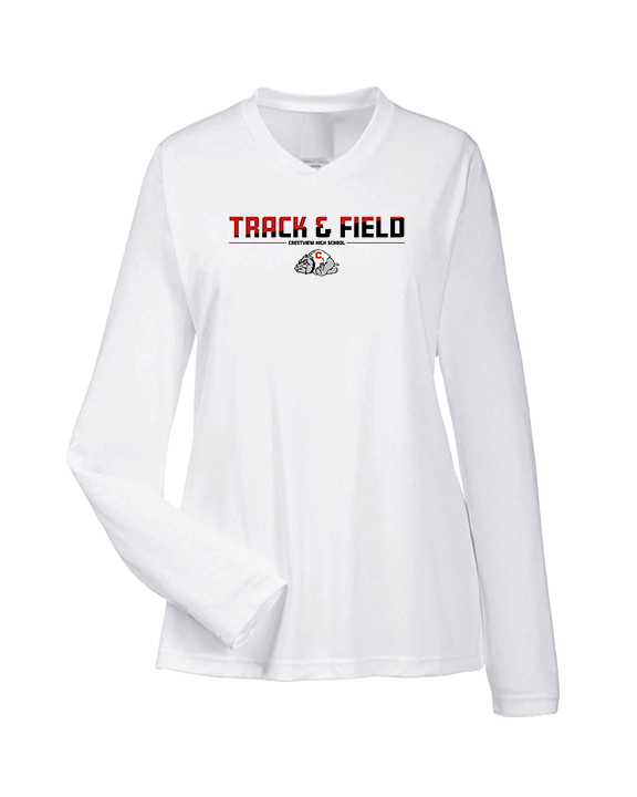 Crestview HS Track & Field Cut - Womens Performance Longsleeve