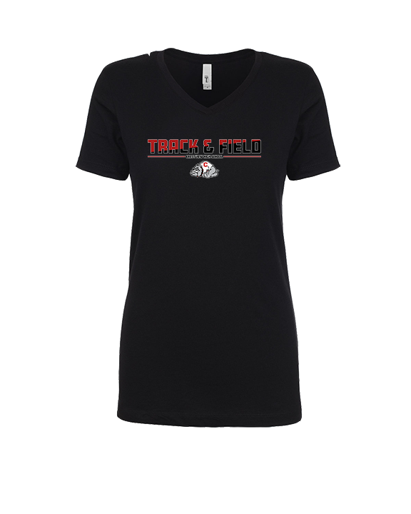 Crestview HS Track & Field Cut - Womens Vneck