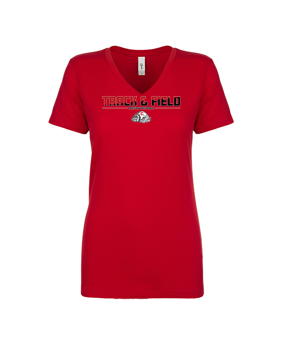 Crestview HS Track & Field Cut - Womens Vneck