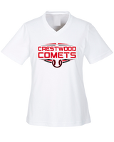 Crestwood HS Baseball Logo White Outline - Womens Performance Shirt