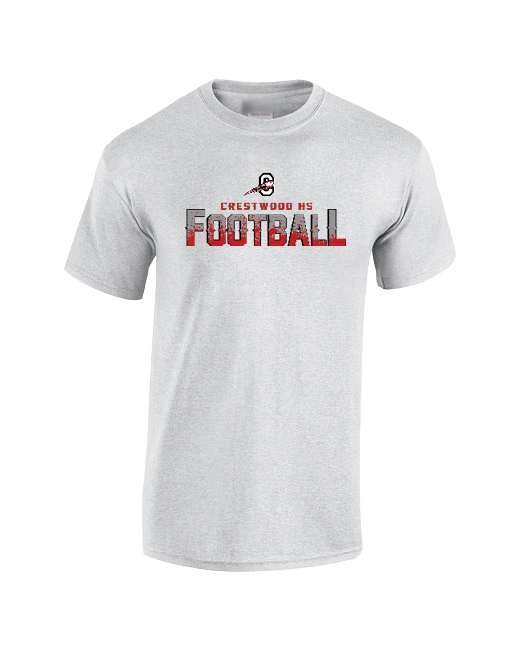 Crestwood HS Football Logo - Cotton T-Shirt