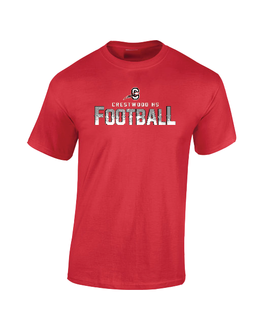 Crestwood HS Football Logo - Cotton T-Shirt
