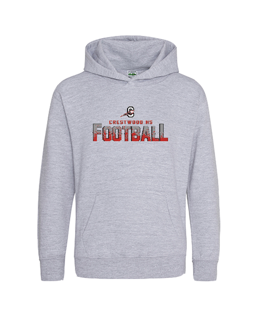 Crestwood HS Football Logo - Cotton Hoodie