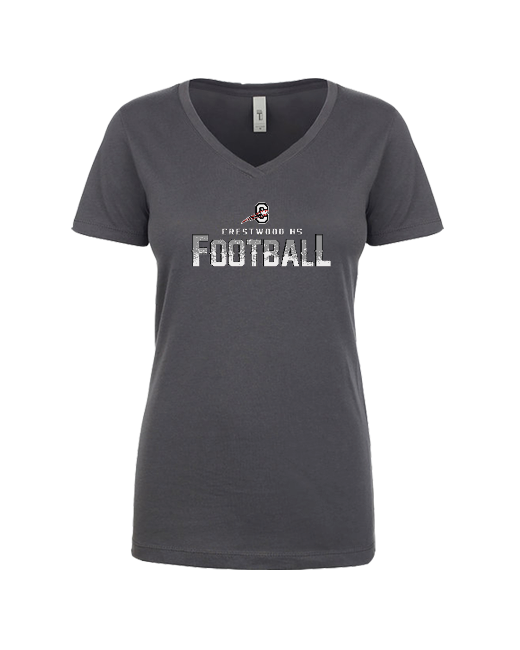 Crestwood HS Football Logo - Women’s V-Neck