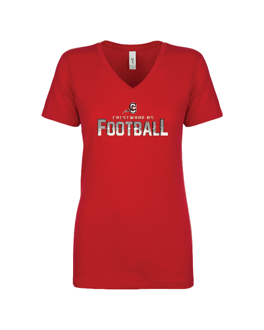 Crestwood HS Football Logo - Women’s V-Neck
