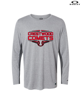 Crestwood HS Baseball Logo Black Outline - Mens Oakley Longsleeve