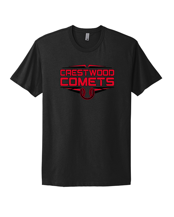 Crestwood HS Baseball Logo Black Outline - Mens Select Cotton T-Shirt