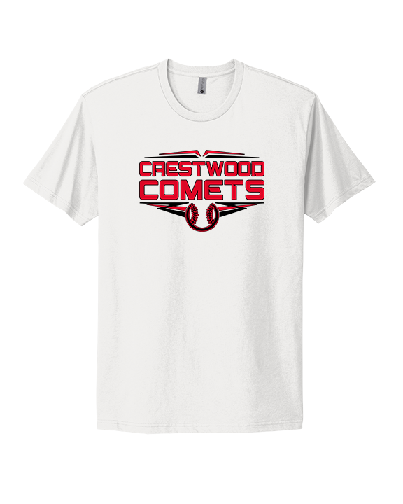 Crestwood HS Baseball Logo Black Outline - Mens Select Cotton T-Shirt