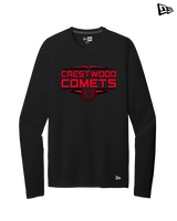 Crestwood HS Baseball Logo Black Outline - New Era Performance Long Sleeve